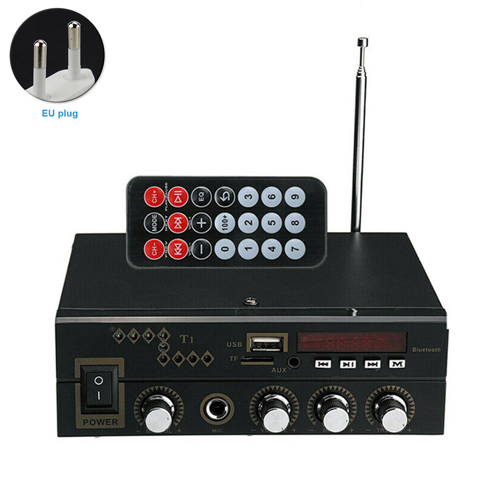 Stereo HIFI DVD Home Aux Metall Tragbare USB PC Digital Verstärker Audio Player MP3 Bluetooth FM Mini