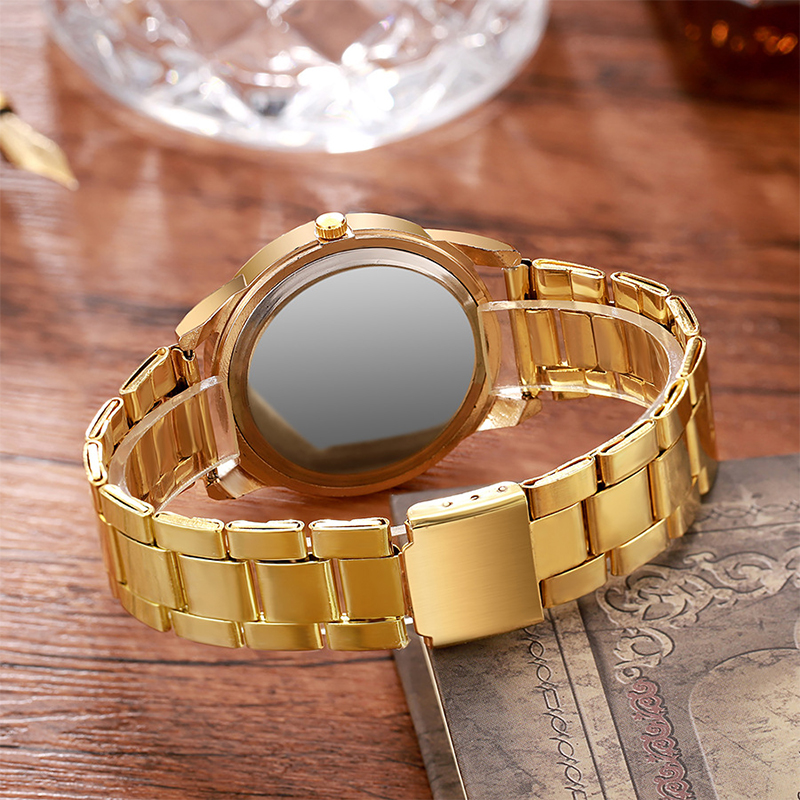 2Stck Paar Uhren Luxus Männer Frauen Einfache Stahl Band Quarz Uhren Reloj Mujer (Ohne Kasten)