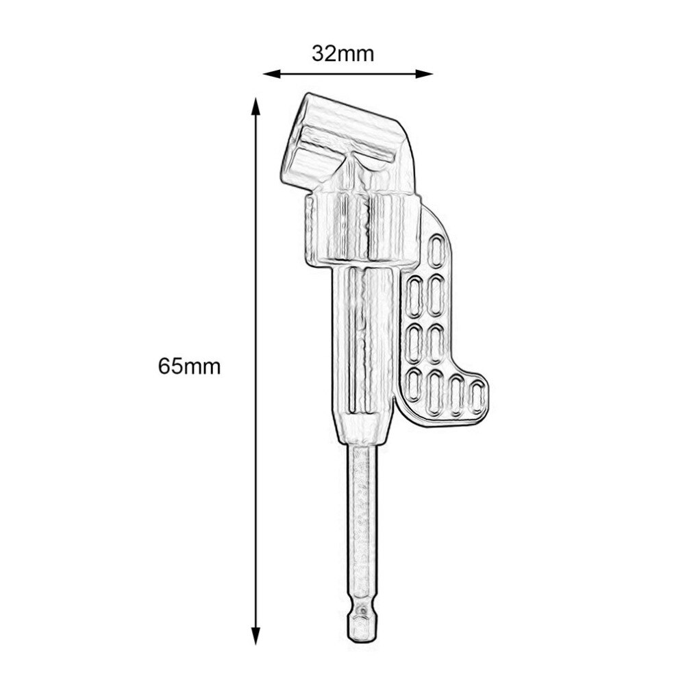 105 Graden Haakse Boor Schacht Quick Change Driver Boren Schroevendraaier Magnetische 1/4 Hex Socket Close Hoek Tool
