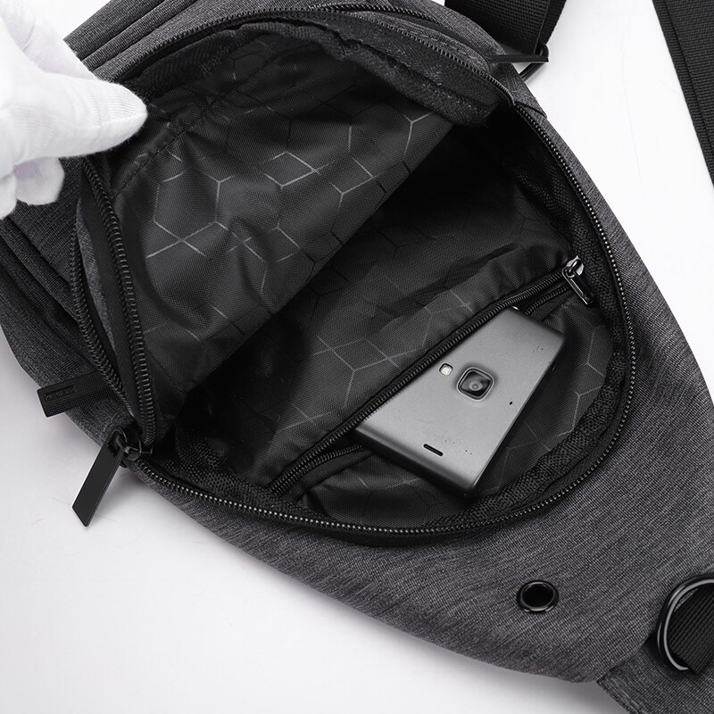 Neue Anti-Diebstahl männer Bote Taschen Multi-tasche Schlinge Schulter Taschen lässig Brust Pack Reise Umhängetaschen männlichen