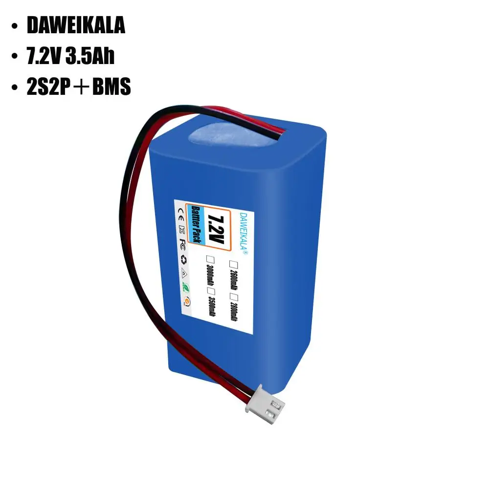 Bateria recarregável do íon do lítio para a bicicleta, luz da bicicleta, farol, 7.4V, 2S5P, 12800mAh, 18650, 7.4V, 12.8Ah