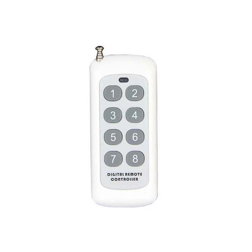 1000m longue portée Distance haute puissance 2CH sans fil télécommande émetteur 2 CH canal RF 433 MHz Portable porte-clés: Marron