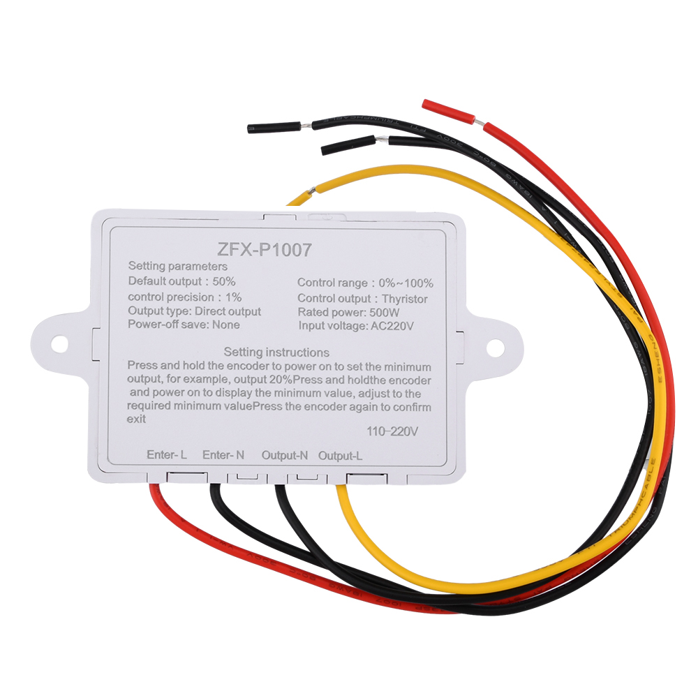 500 W einstellbarer 220 V Lüfterschalter Geschwindigkeitsregler Langlebige Digitalanzeige Motorreduzierer Regler Geschwindigkeitsregler Netzteil