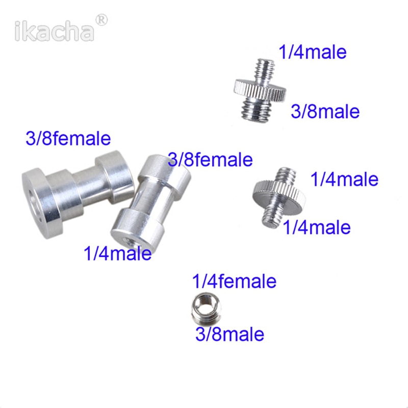 1/4 "zu 3/8" Männlichen zu Weiblichen Gewinde Schraube montieren Adapter Stativ Platte Schraube Für Kamera-Stativ Licht stehen