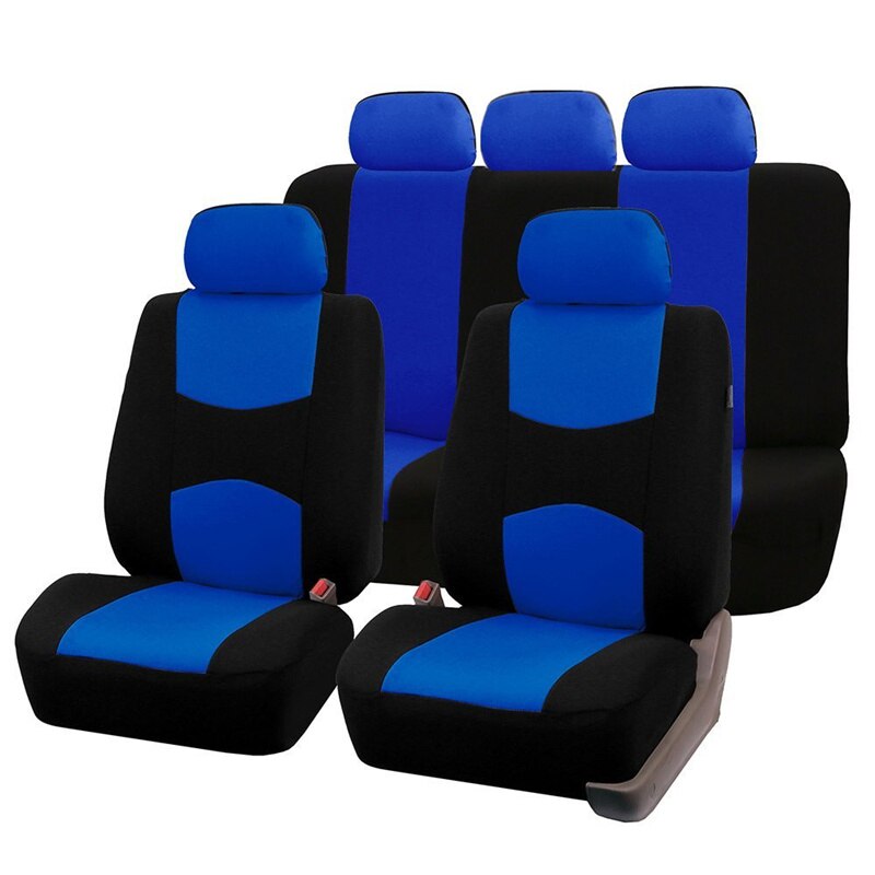 Coprisedili per auto Aimaao per donna uomo per Citroen c1 celysee ds3 c4 ds4 c5 ds5 c3 aircross coprisedili posteriori anteriori auto: 5 seats blu