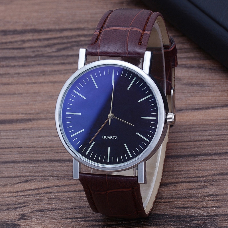 Heren Rvs Horloge Top Luxe Mode Quartz Horloge Blauw Licht Glas Riem Horloge Vrienden Familie