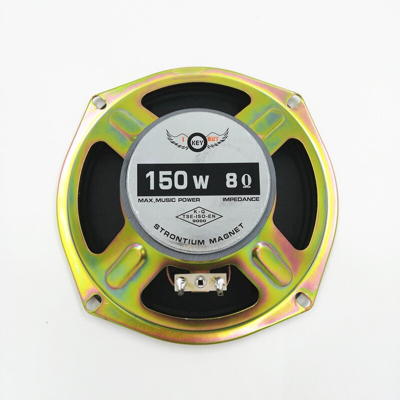 Wysokiej jakości 6 Cal 8om150W podwójny czysty papier stożek pełna częstotliwość strona główna multimedia wokal głośnik średniotonowy czarny darmowa wysyłka