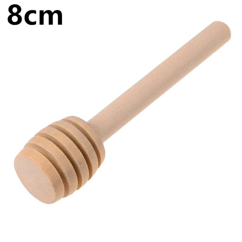 16Cm/8Cm Mini Houten Honing Dippers Servies Koffie Melk Thee Roeren Sticks Lepel Koffie Honing Roer Stok: 8cm