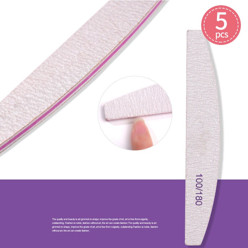 Nail File Nail Buffer 100/180 Sandpaper Nails Sanding Blocks Grinding Polishing Pedicure Manicure Care Nail Tools: M391 style 1