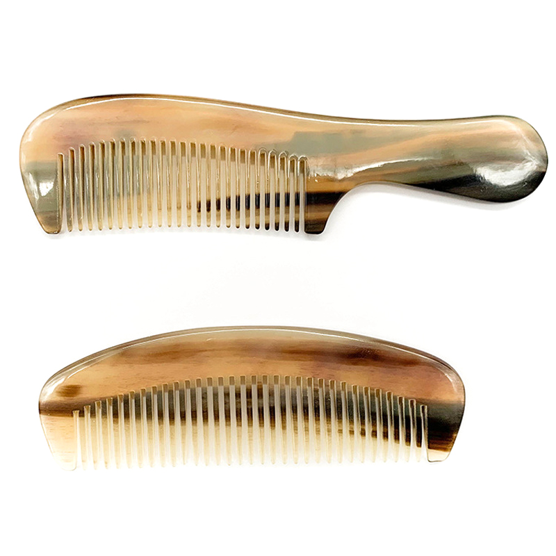 Peigne en corne de bœuf naturel vietnamien, peigne en corne gravée, pour les soins des cheveux, outil de Massage