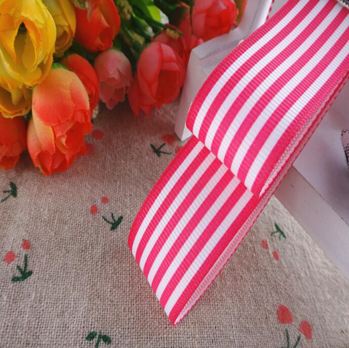 10 meter 1 '' 25mm stripetrykte grosgrain-bånd tegneseriebånd håndlagde hårsløyfer  ym16100785: 175