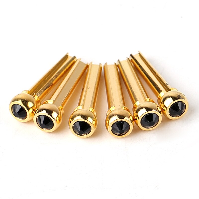 Cuerdas de guitarra acústica, pines de puente de latón, accesorios de cuerda de cono fijo, 1 ud.