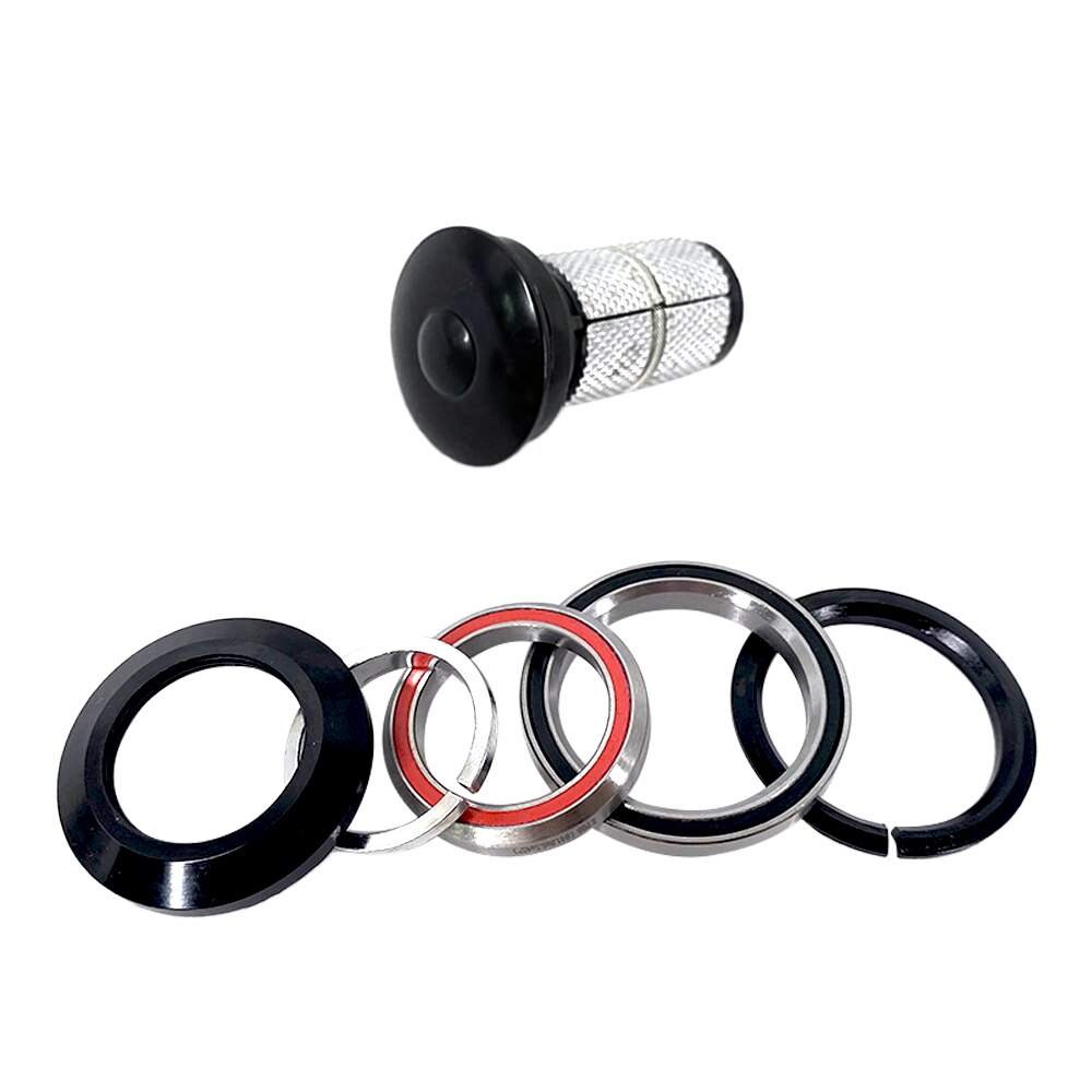 Bicycle Headset 1-1/8"-1-1/2" For Tapered Head Tube MTB Road Bike Frame 41.8/52mm Steering Bearing Headset Bicycle Accessories