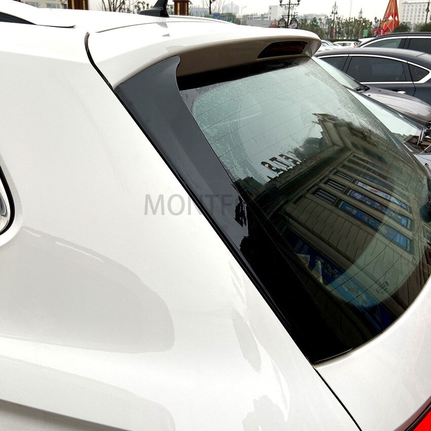 2-Pack Car Spoiler | Rear Window Side Wing Spoiler (Black ABS) For Compatible With 7 2014-2019 Models