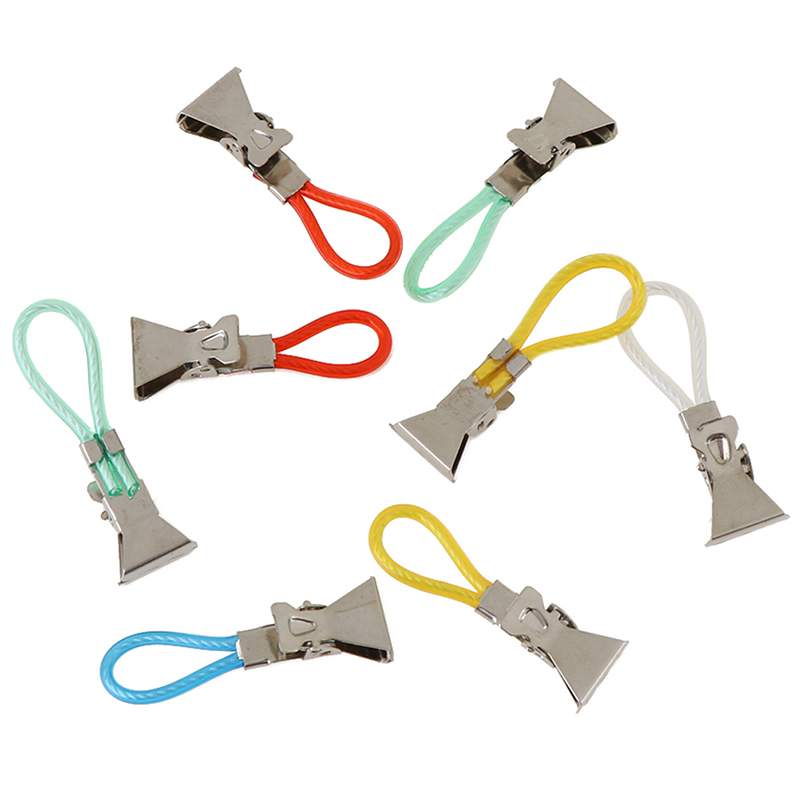 8 Stuks Handdoek Opknoping Clips Klemmen Gevlochten Multifunctionele Metalen Haak Keuken Badkamer Opslag Theedoeken Clips Sok Kleding Hanger