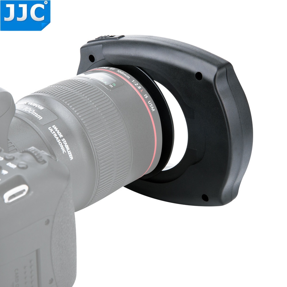 Jjc Led Flash Macro Ring Light Speedlite Voor Dslr Macro Lens Omvat Adapter Ring 49Mm 52Mm 55Mm 58Mm 62Mm 67Mm Stap Ring