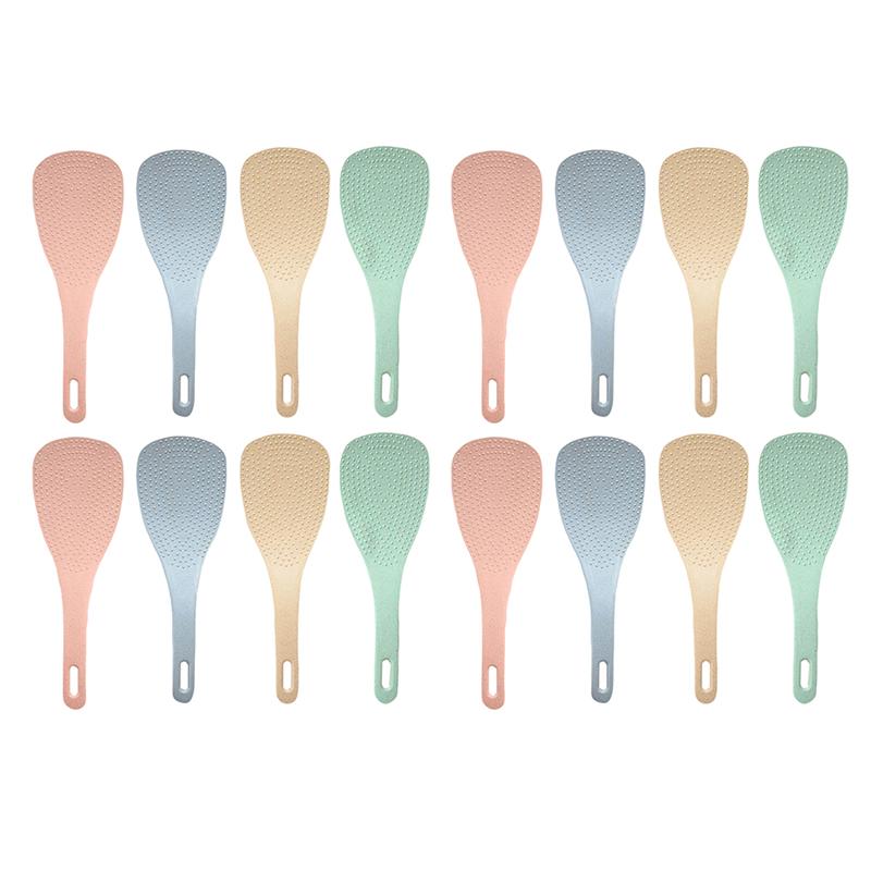 16Pcs Rice Spoon Practical Wheat Straw Eco-Friendl... – Vicedeal