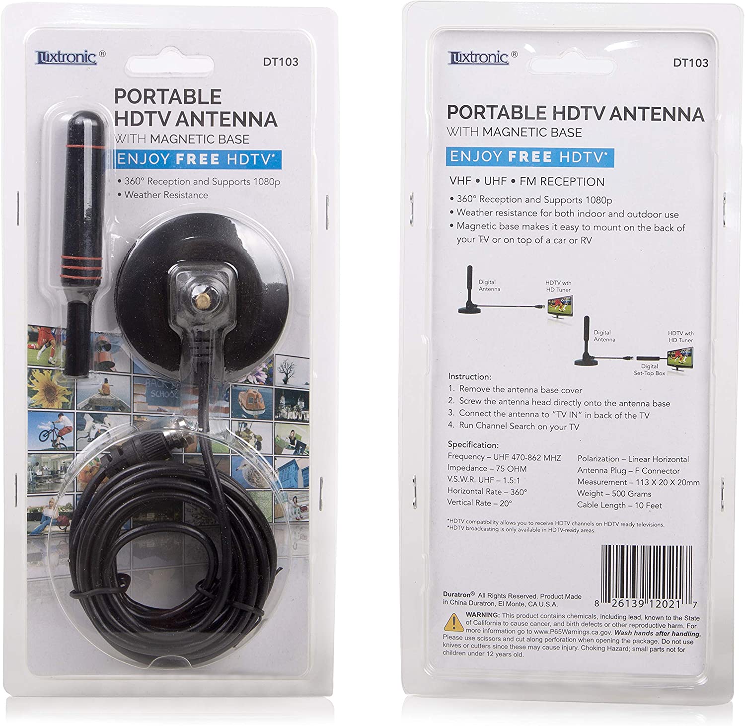 HDTV015 Omni-directional Signal Amplifier Vertical USB Antenna