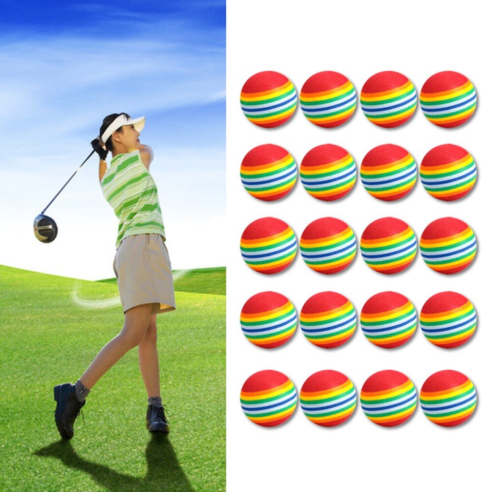 20pcs Sponge Indoor Practice Golf Balls Training Ball Dia.40mm