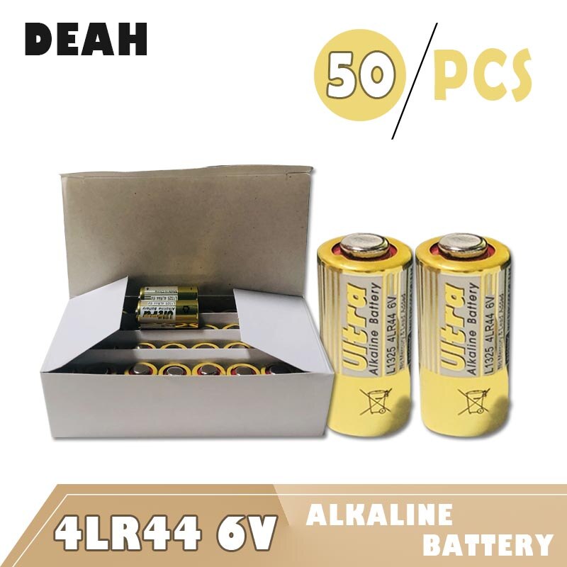 50 Pcs Primaire Droge Batterijen 4LR44 6 V Alkaline Batterij 476A L1325 1414A GP476 V4034PX PX28AB PX28L K28L Voor Remote speelgoed Rekenmachine