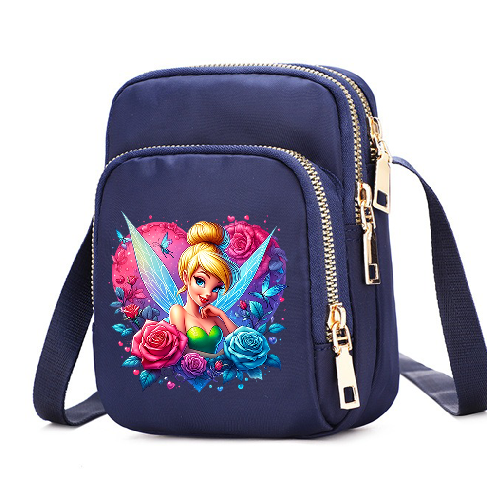 Tinker Bell mobiele telefoon portemonnee crossbody tas voor schoudertassen grote draagtas dames onderarmhandtassen vrouwelijk meisje