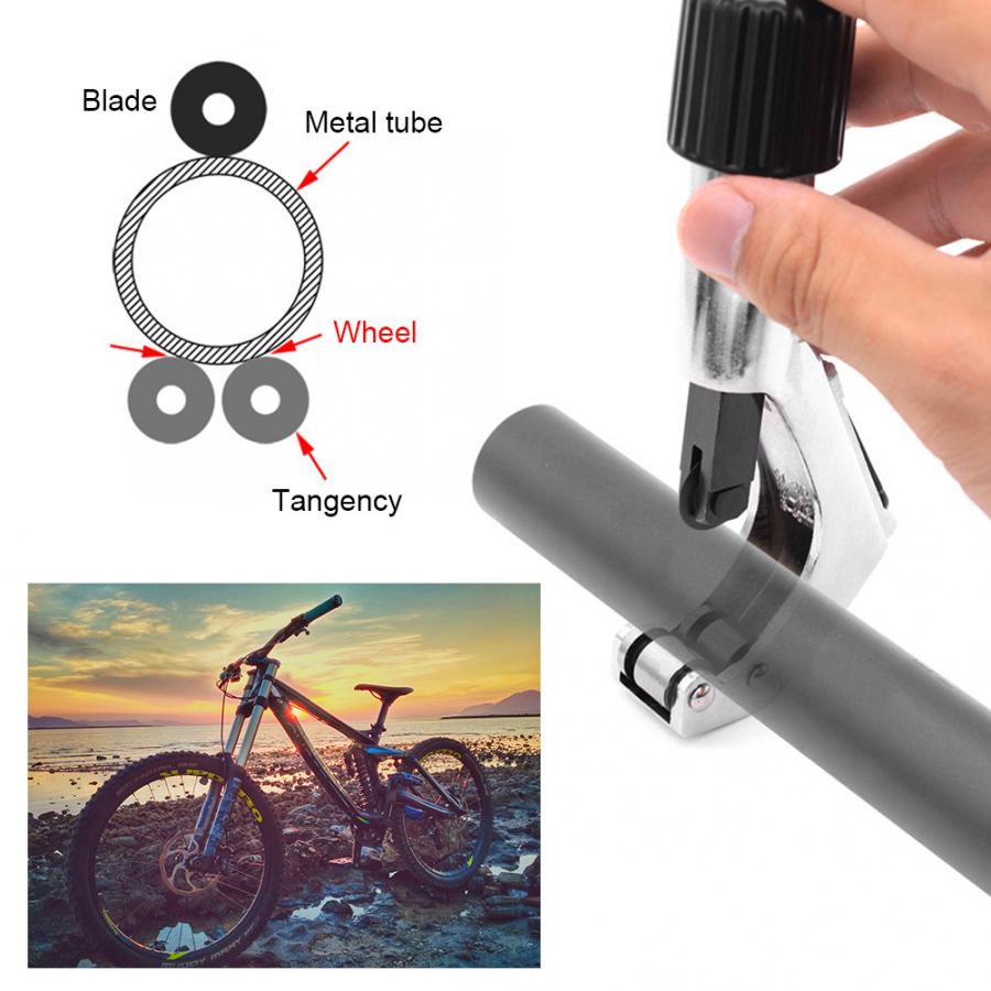 Mountain Bike Tube Cutter Carbon Fiber Bike Handlebar Front Fork Cutting Tool For 6-42mm Bicycle Tube Repair Tools Accessories