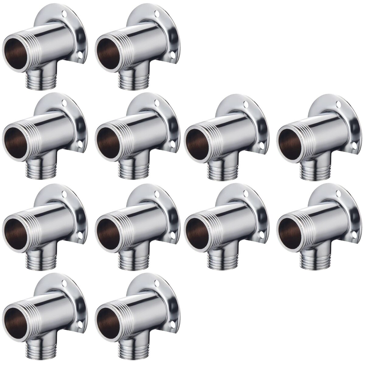 12 pcs Alloy Shower Concealed Installation To Surface Installation Base Fittings Joint