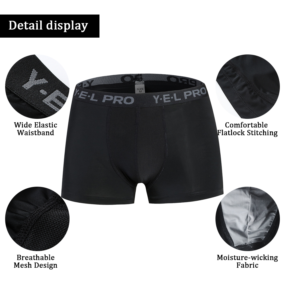 3 pcs Mens Compression Shorts Skinny Shorts Male Fitness Bodybuilding Men Breeches Muscle Training Short Sports Trousers Homme