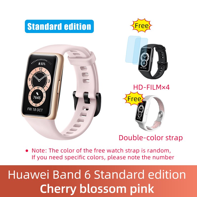 Huawei Armbinde 6 Clever Sport Uhr NFC /Profi Auflage Waterpro Von Herz Bewertung Blut Sauerstoff Überwachung Für Männer Und frauen: Rosa 3