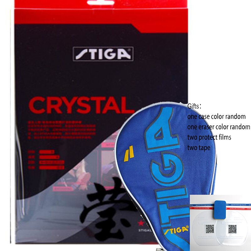 Original STIGA CRYSTAL WITH 4 STARS table tennis rackets for offensive finished rackets racquet sports pingpong paddles