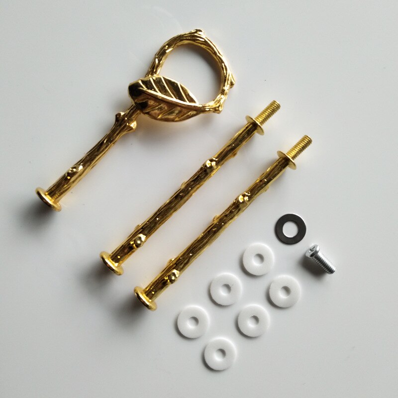 3 Tier Cake Display Stand Hardware Crown Metal Fitting Party Tray Cake Food Dessert Rack Cake Holder for Kitchen Home No Plate: 1