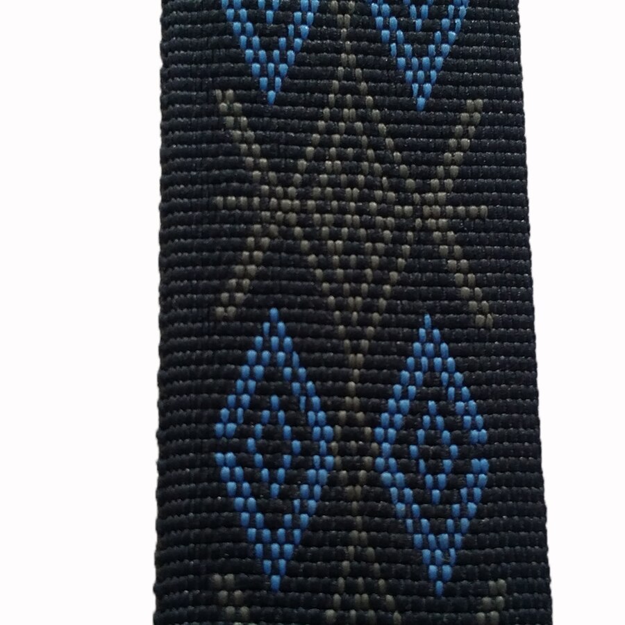 Jacquard bandband polyester band 1 inch 2.5cm 25mm veelkleurig 1.6mm dikte 50 yards