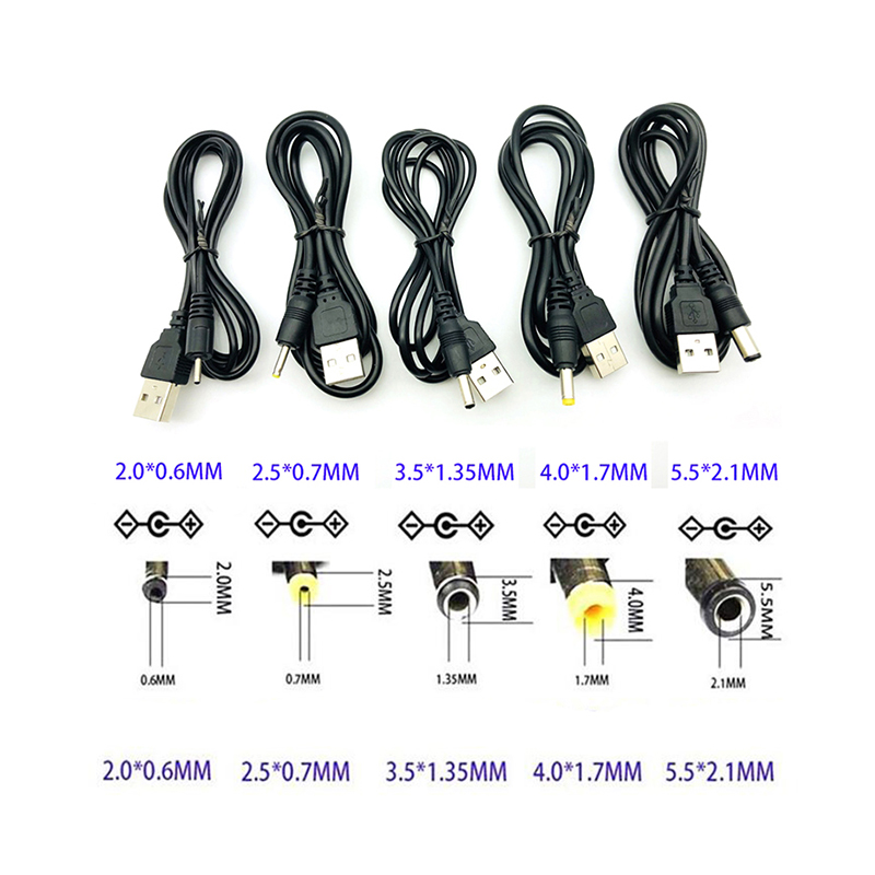 Universal 1M DC 3.5mm Power Cable 3ft DC3.5mm*1.35mm USB Charging Charger Cord for Old Mobile Phone Speaker Power Supply