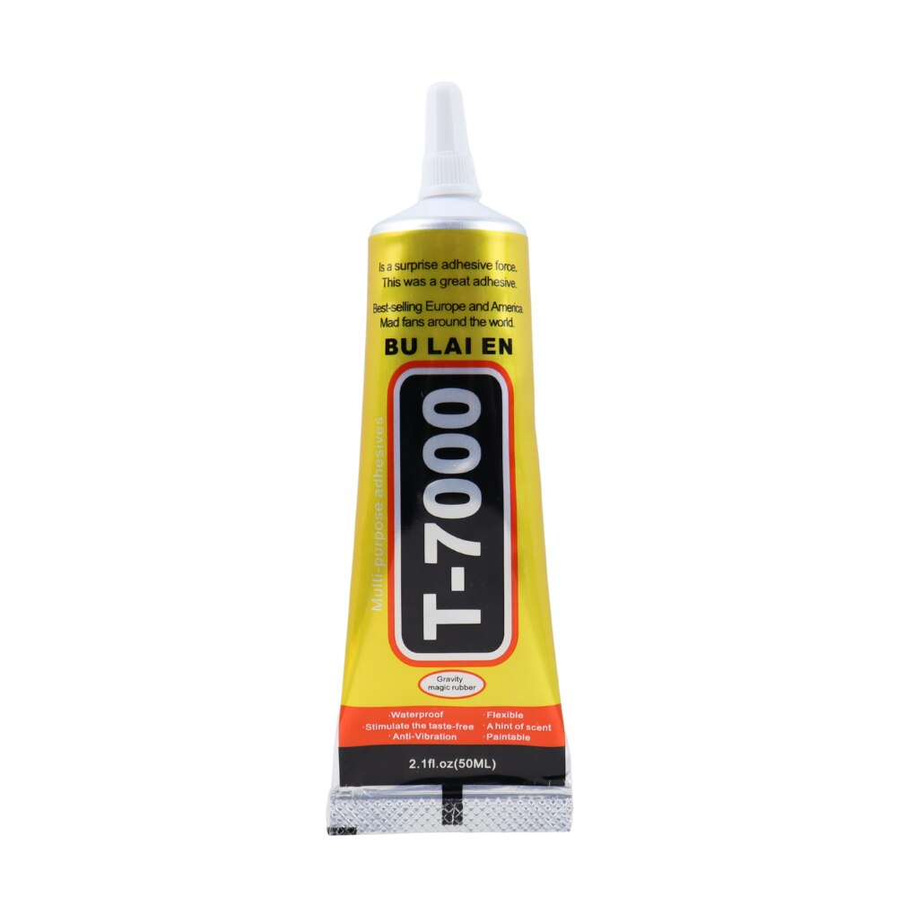 15ml 50ml 110ml bulaien  t7000 sort kontakt selvklæbende lim reparationslim med præcisionsapplikatorspids
