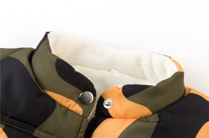 Dulce Amor hiver enfants veste gilet sans manches en coton rembourré Camouflage manteau vêtements d'extérieur pour enfants bébé filles garçons vêtements