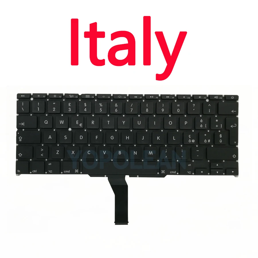Neue A1465-Tastatur für MacBook Luft 11 Zoll A1370 A1465 Tastatur uns UK Russisch Spanien Französisch Jahr: Weiß