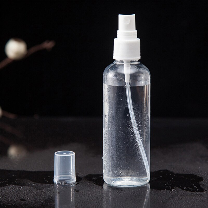Påfyllningsbar sprayflaska mini alkohol parfym kosmetika behållare tom flaska bärbar resa klar plast atomizer 30/50/100ml