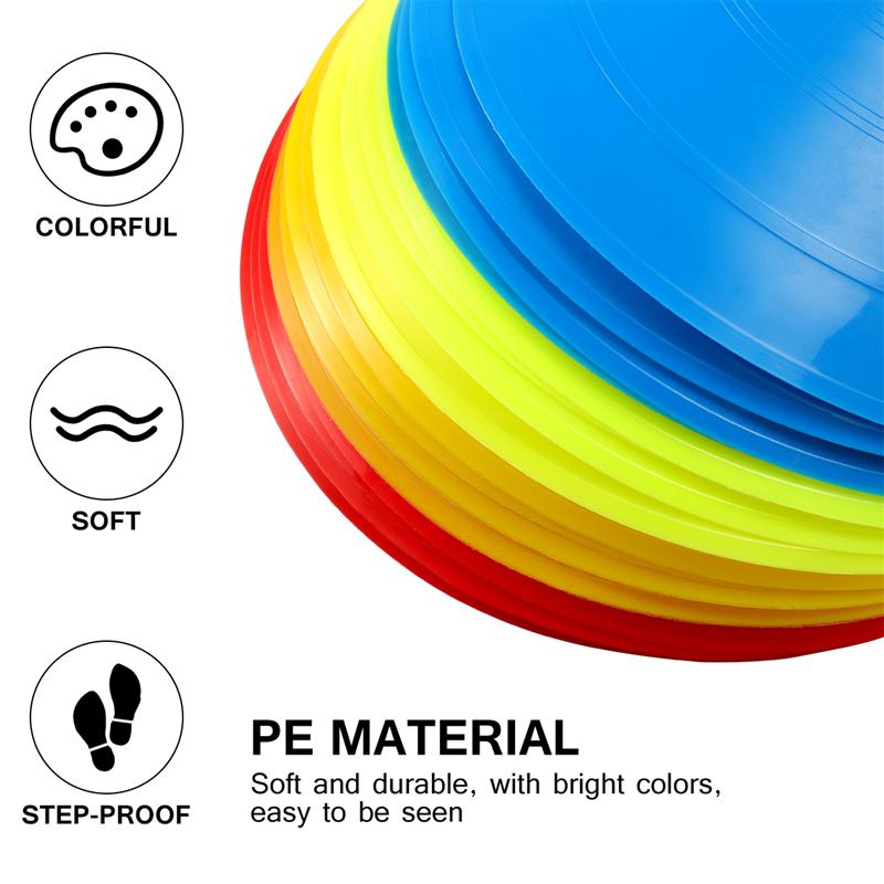 16 Pcs Football Training Sign Dish Plate Cone Obstacle Marker Tray Football Training Tray Football Accessories