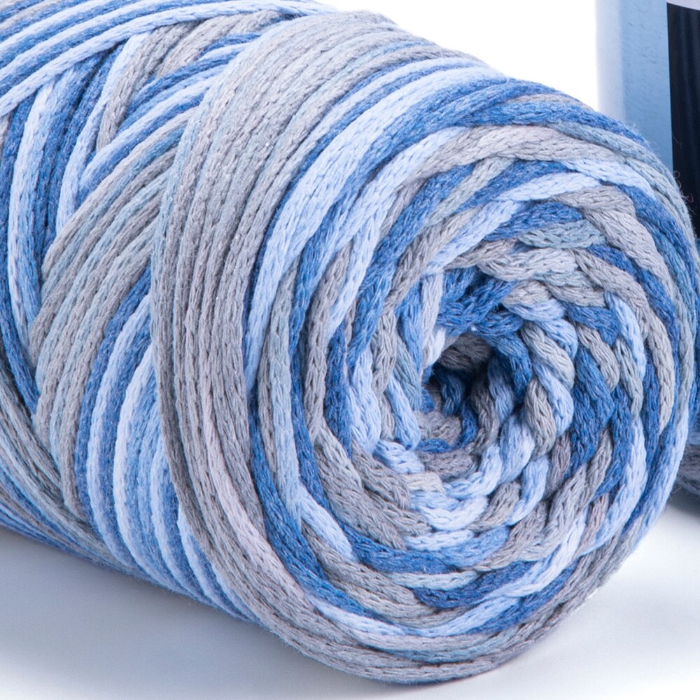 Yarnart Macrame COTTON VR Yarn 250gr 225mt Hand Knitting Crochet Gradient Rainbow Variegated Rope Bag Purse Table Runner Rug DIY: 916