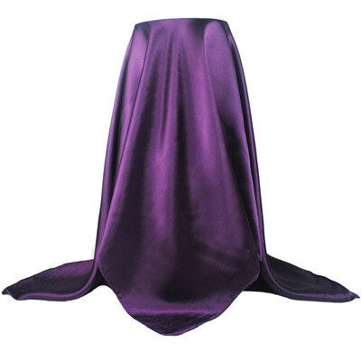 Foulard carré en Satin pour femmes, voile de luxe en Satin, grande taille, foulard de tête musulman, 90x90cm, tendance automne-hiver: 900804