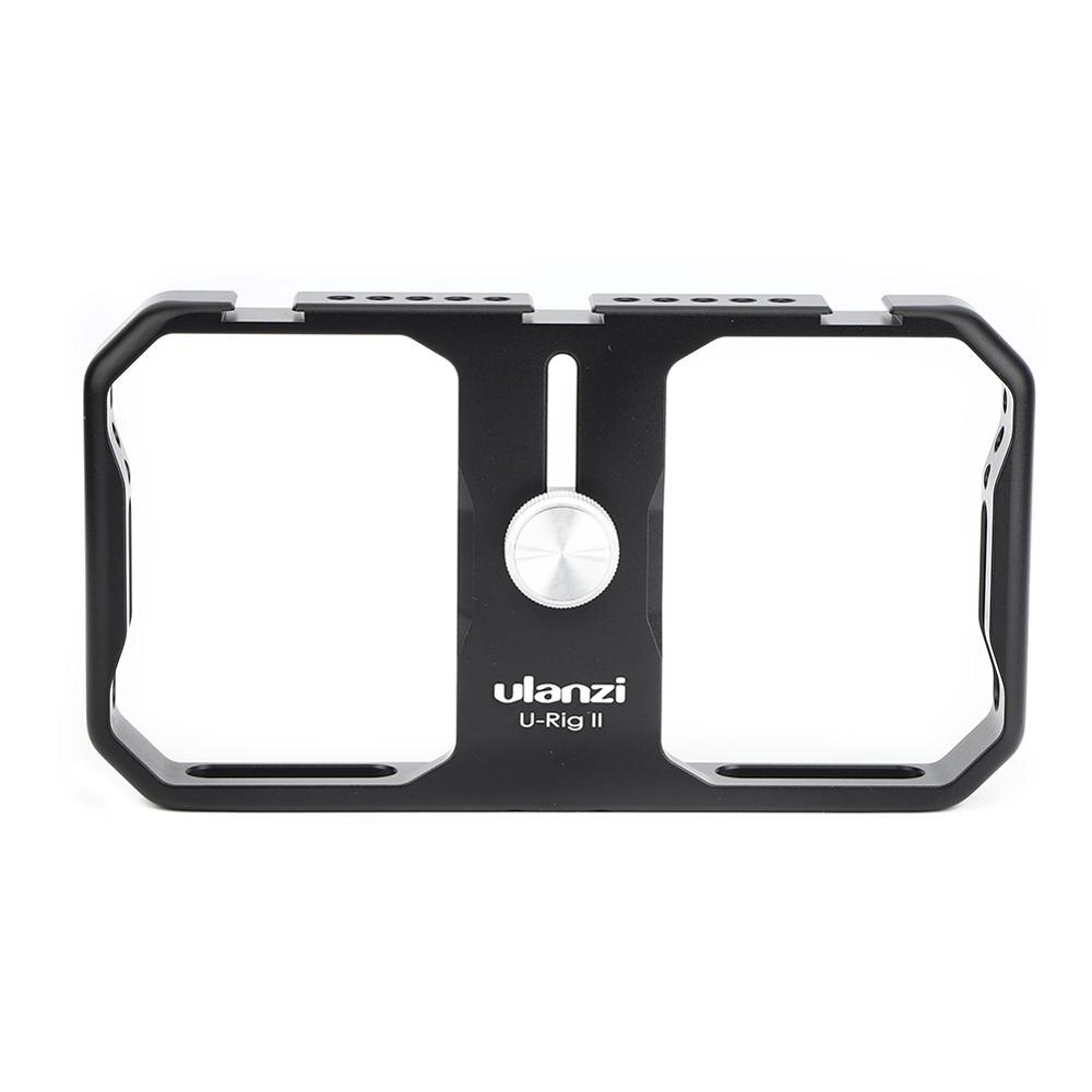 Ulanzi U-Rig Pro Smartphone Video Rig 3 Shoe Mounts Filmmaking Case Stabilizer Frame Stand phone bracket for iPhone Andriod: Black