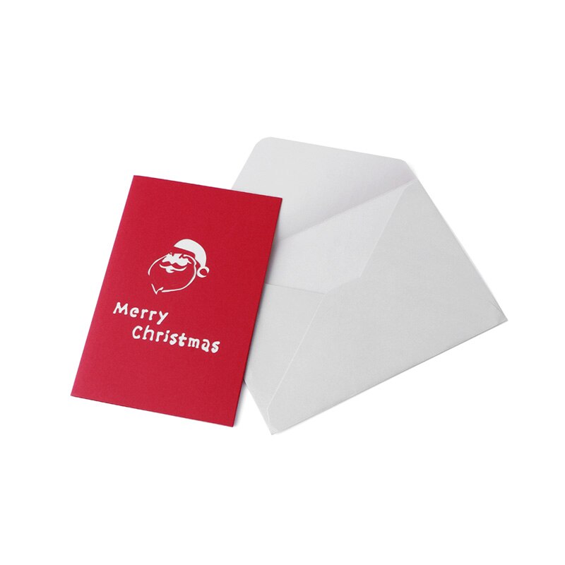 3d pop up santa's sleigh lykønskningskort glædelig jul bryllup postkort 634e