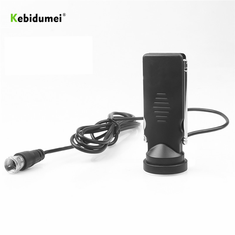 Mini digi-tv antenni 2.5db tv-virittimelle / digitelevisiolle / dab-radiolle, kahdella jatkettavalla antennivarrella