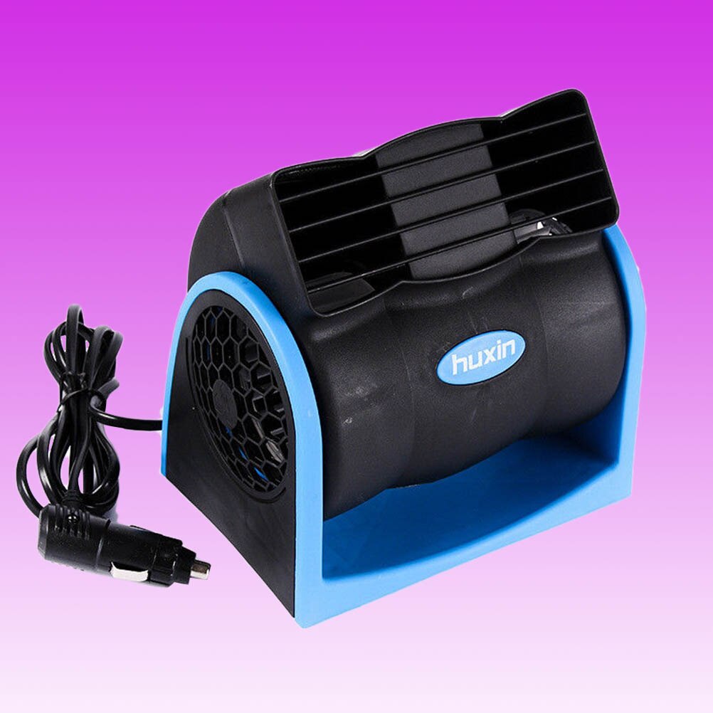 12V Portable Mini Auto Car Turbo Cooling Fan Super Quiet Silent Cooling Fan 2-Speed Adjustable Car Air Fan Without Blades