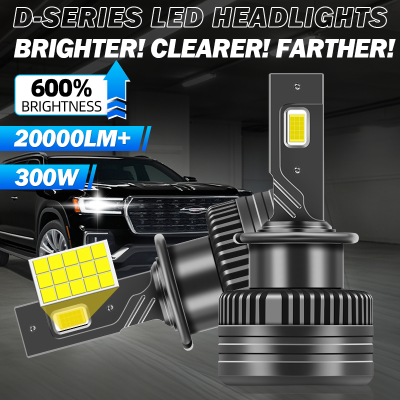 2 x d 3s d1s led koplampen canbus 1:1 hid  d2s d4s d5s d1r d2r d3r d4r d5r autolamp superheldere plug&play turbo led lampen voor auto: Warm wit