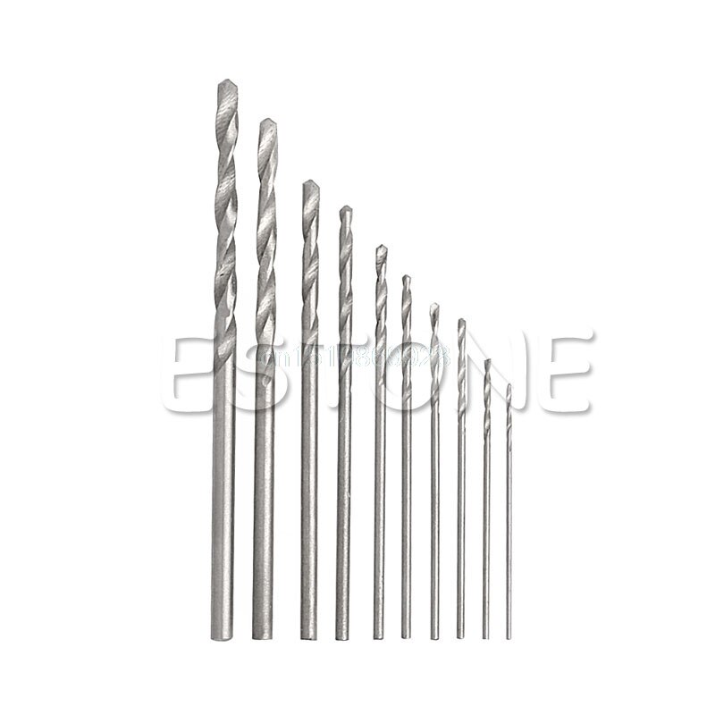 Hand Drill Jewelry Craft Hand Manual Drill Chuck Mini Hand 10PCS Twist Drill Bit