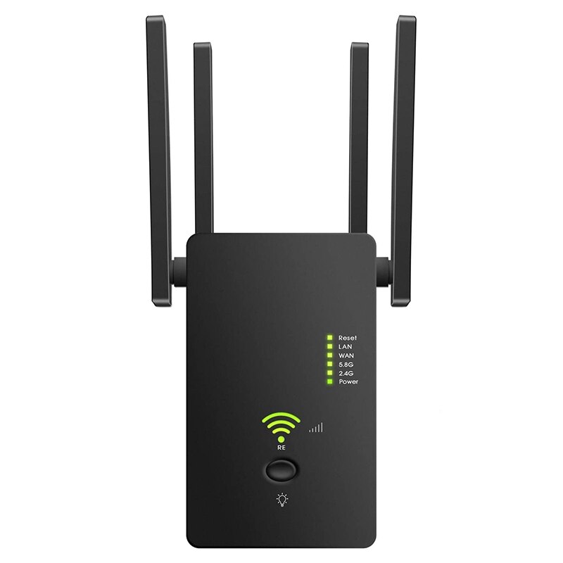 AC1200Mbps Draadloze Wifi Repeater Router Dual Band 2.4/5G Wifi Extender Wifi Draadloze Signaal Booster-Us Plug: Default Title