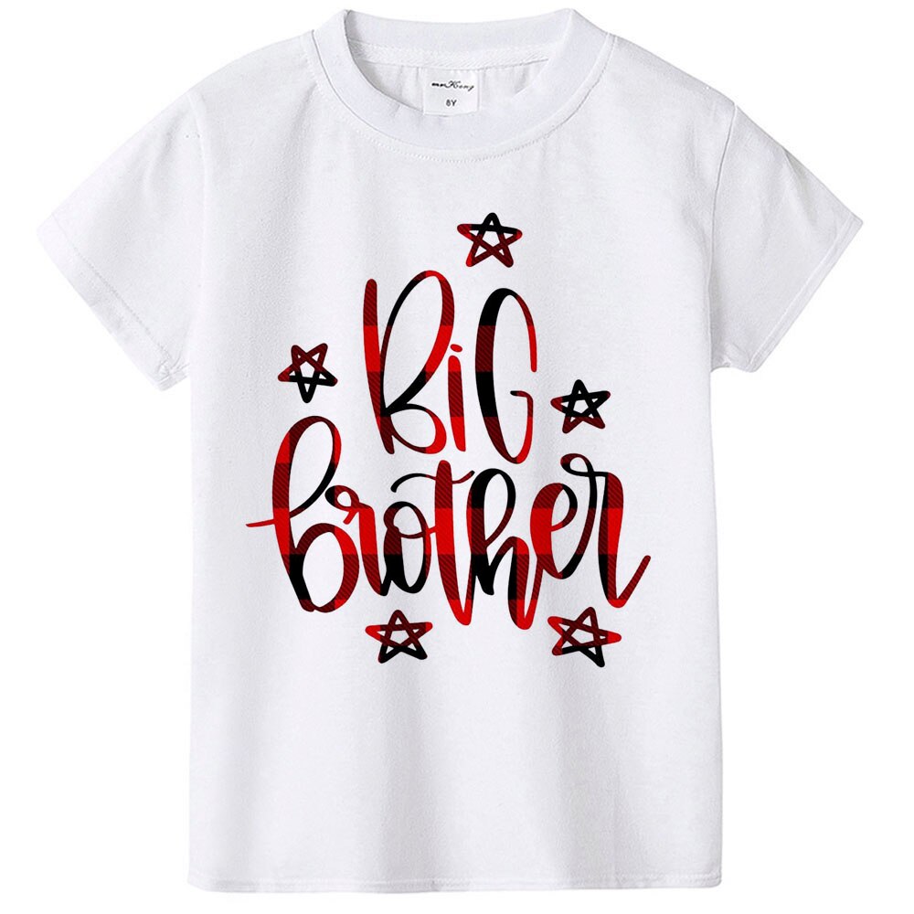 Rutig skjorta storebror lillasyster outfit storebror skjorta lillasyster skjorta graviditetsannons slitage