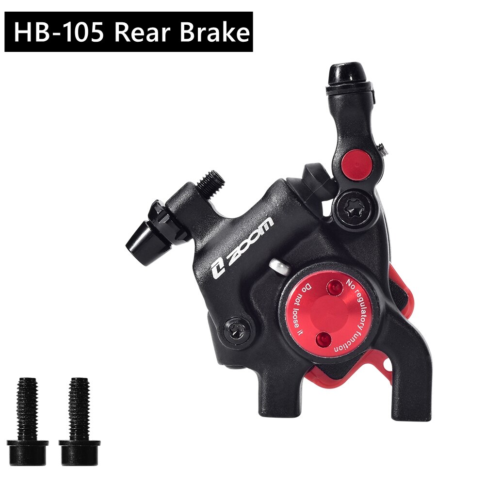 ZOOM Road Bike Hydraulic Disc Brake Calipers HB105 Mechanical Hydraulic Line Pulling Disc Brake for Flat-Mount Road 160mm Rotor: Rear Brake  Black