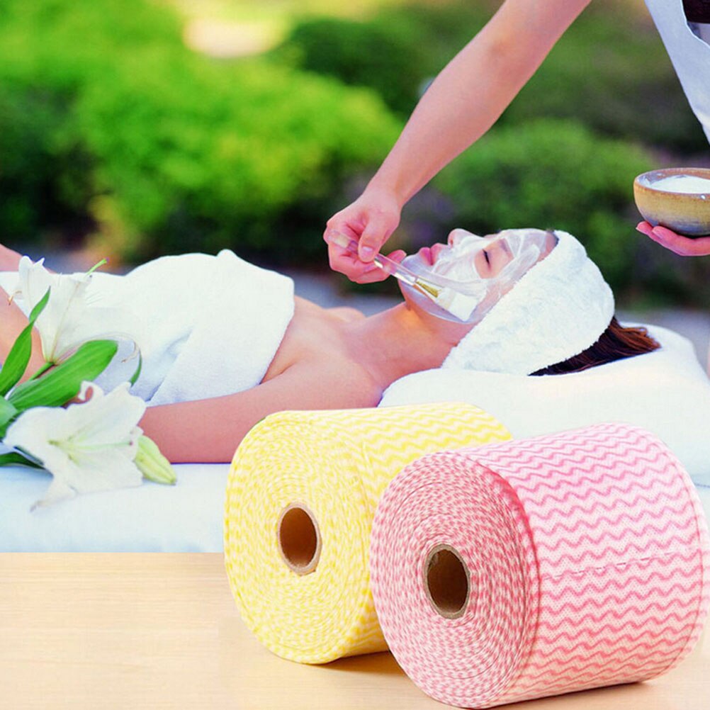 1 Roll 65.6ft Facial Tissue Disposable Soothing Cotton Face Towel Makeup Cleaning Wash Cloth Hand Towel